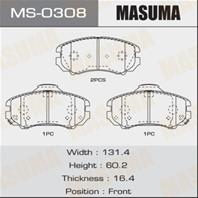 Колодки тормозные дисковые MS0308 от фирмы MASUMA