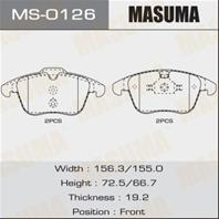 Колодки тормозные дисковые MS0126 от фирмы MASUMA