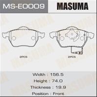 Колодки тормозные дисковые MSE0009 от компании MASUMA