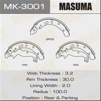 Барабанные тормозные колодки MK3001 от производителя MASUMA