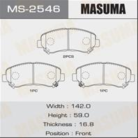 Колодки тормозные дисковые передние MS2546 от компании MASUMA