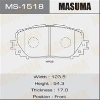 Колодки тормозные дисковые MS1518 от фирмы MASUMA