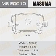 Колодки тормозные дисковые MSE0010 от компании MASUMA