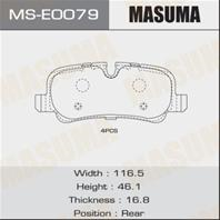 Колодки дисковые MASUMA, AN-4467K, P44013 rear (1/12)