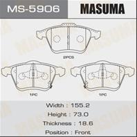 Колодки тормозные дисковые MS5906 от производителя MASUMA