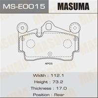 Колодки тормозные дисковые MSE0015 от компании MASUMA