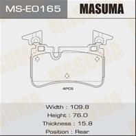 Колодки дисковые MASUMA, P50110 rear (1/12)