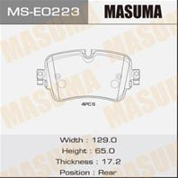 Колодки дисковые MASUMA AUDI A8, Q7 15- rear (1/6)
