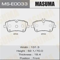 Колодки дисковые MASUMA, P50046 front (1/12)