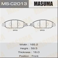 Колодки тормозные дисковые MSC2013 от фирмы MASUMA