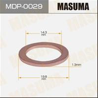 Шайба (прокладка) для болта маслосливного masuma mdp-0029 suzuki 14.3x19.8x1.3 [уп.50]