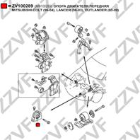 Опора двигателя передняя mitsubishi colt (96-04)  lancer (96-03)  outlander (03-09)