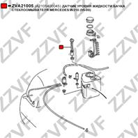 ДАТЧИК УРОВНЯ ЖИДКОСТИ БАЧКА СТЕКЛООМЫВАТЕЛЯ MERCEDES W210 (95-00)