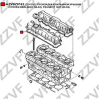 ПРОКЛАДКА КЛАПАННОЙ КРЫШКИ CITROEN BERLINGO (96-02)  PEUGEOT 1007 (05-09)