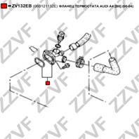 ФЛАНЕЦ ТЕРМОСТАТА AUDI A4 [B6] (00-04)