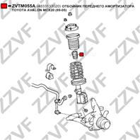 Отбойник переднего амортизатора toyota avalon mcx20 (99-05)