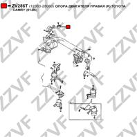 ОПОРА ДВИГАТЕЛЯ ПРАВАЯ (R) TOYOTA CAMRY (01-06)