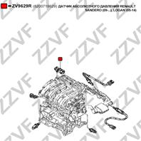 ДАТЧИК АБСОЛЮТНОГО ДАВЛЕНИЯ RENAULT SANDERO (09-...)  LOGAN (05-14)