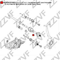 Пыльник шрус внутренний (l+r) 4-matic mercedes 221 (s320  s450  s500)