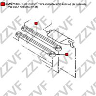 ТЯГА КУЛИСЫ КПП AUDI A3 (8L1) (96-03)  VW GOLF IV/BORA (97-05)