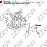 Направляющая масляного щупа audi a4 [b6] (00-04)  vw passat [b5] (96-00)