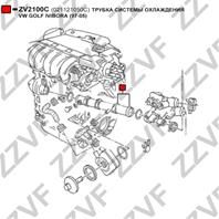 ТРУБКА СИСТЕМЫ ОХЛАЖДЕНИЯ VW GOLF IV/BORA (97-05)
