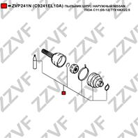 ПЫЛЬНИК ШРУС НАРУЖНЫЙ NISSAN TIIDA C11 (05-12) 77X106X22.5