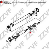 Подшипник подвесной mitsubishi l200 (kb) (06-16)