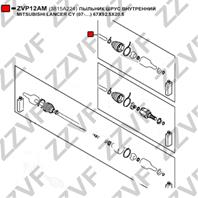 ПЫЛЬНИК ШРУС ВНУТРЕННИЙ MITSUBISHI LANCER CY (07-…) 67X92.5X20.5