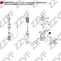 ПОДШИПНИК ШАРИКОВЫЙ NISSAN PRIMERA P11 (96-01) 28X58X16