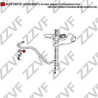 Втулка заднего стабилизатора d28.6 mitsubishi grandis na4w na8w (03-09)