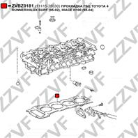 Прокладка гбц toyota 4 runner/hilux surf (95-02)  hiace h100 (95-04)