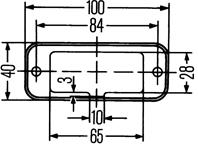 2pf 961 167-021_фонарь габаритный !белый прямоугол