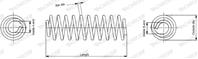 SP1156ПРУЖИНА ЗАДНЯЯ FORD FIESTA 1.25-1.4TDCI 0