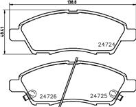 Колодки тормозные nissan tiida 1.6/1.8/1.5dci 09.07&gt передние