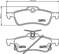 Brake pad set  disc brake