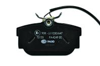 Колодки тормозные дисковые задние 8DB355018571 от производителя HELLA