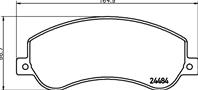 Колодки тормозные передние с датчиками износа 8DB355012761 от фирмы HELLA