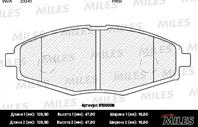 MILES E100006 Колодки тормозные DAEWOO NEXIA/LANOS/MATIZ SOHC передние