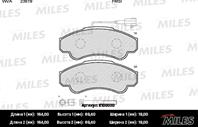 MILES E100030 Колодки тормозные FIAT DUCATO 02&gt/CITROEN JUMPER/PEUGEOT BOXER 94&gt(1800кг) перед