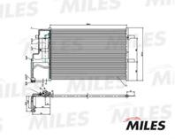 Радиатор кондиционера (паяный) mazda 3 1.6/2.0 03-) accb010