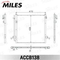 Радиатор кондиционера (паяный)  MITSUBISHI L200 2.5 DI-D 06- ACCB138