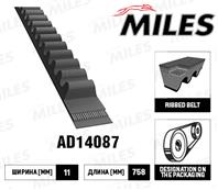 Ремень клиновой 11X758 AD14087