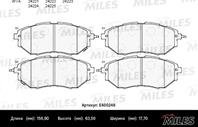Колодки тормозные (Новая смесь Low-Metallic) передние (SUBARU LEGACY/OUTBACK/TRIBECA 2.0-3.6 03-) (без датчика) E400248