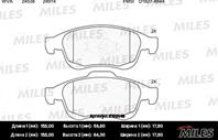 MILES E100146 Колодки тормозные RENAULT DUSTER 10-/FLUENCE 10-/MEGANE III 08- передние