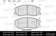 MILES E100103 Колодки тормозные CHEVROLET CAPTIVA/OPEL ANTARA 2.0D/2.4/3.2 07- передние