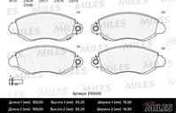 Колодки тормозные FORD TRANSIT 00-06 передние с индикат.износа (TRW GDB1424) E100410