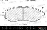 MILES E100022 Колодки тормозные CHEVROLET AVEO 1.2-1.4 06- передние