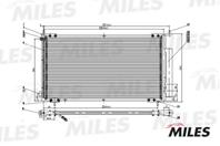 MILES ACCB020 Конденсер HONDA CR-V 2.0/2.4 02-