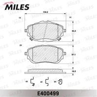 Колодки тормозные (Новая смесь) TOYOTA AURIS 12-/COROLLA 13- передние (без датчика) E400499